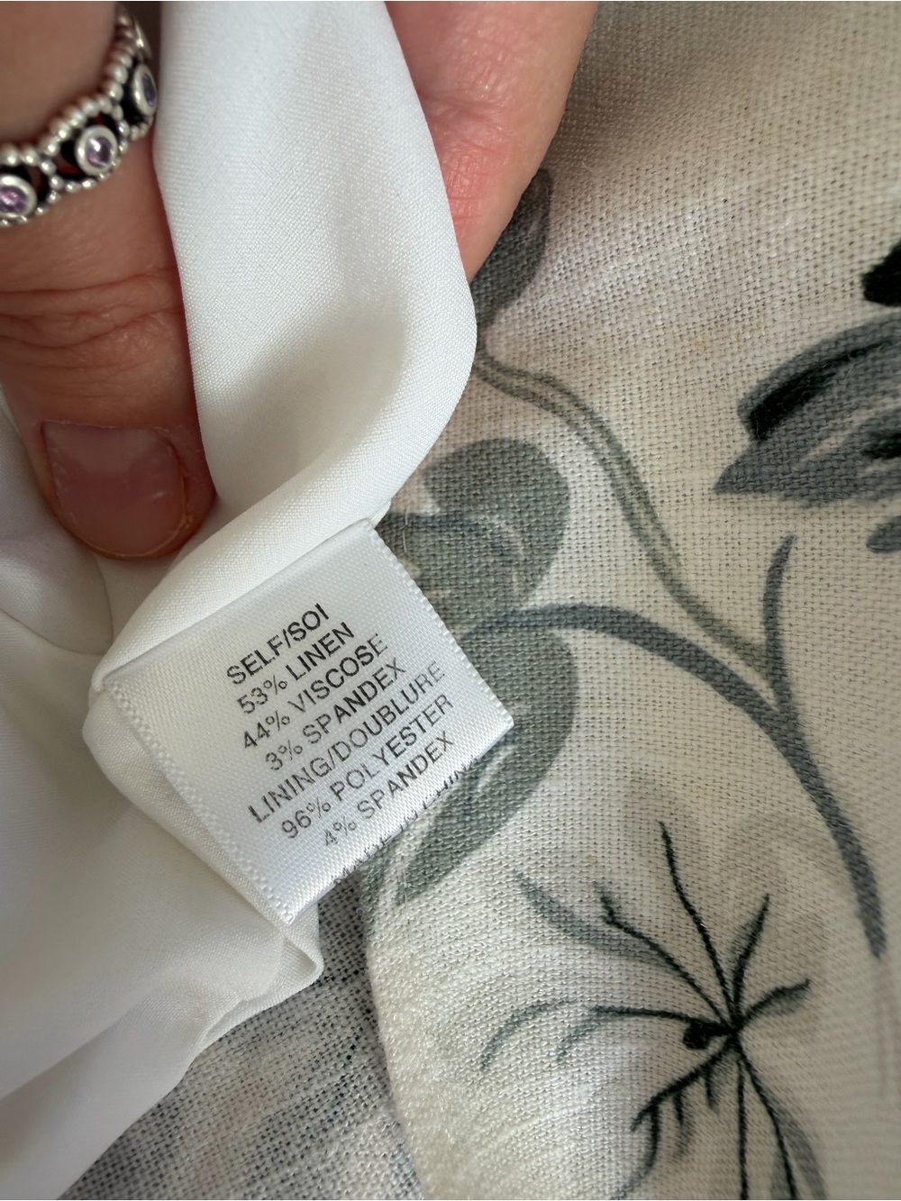 Wayf Mahari Ruffle Knot Front Floral Linen Blend Dress - Picture 16 of 16